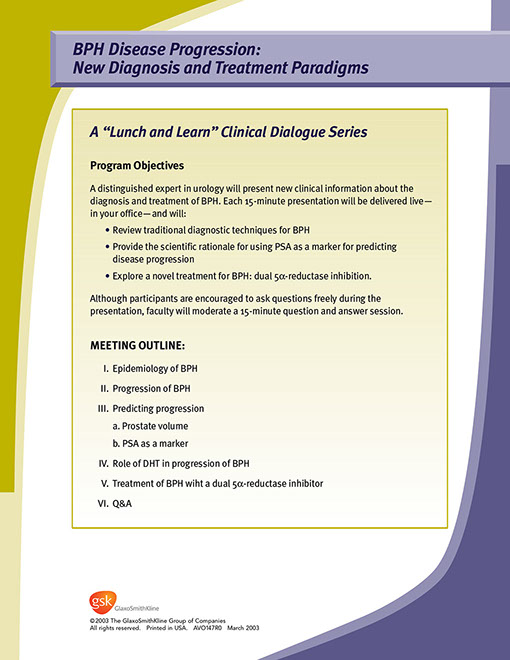 Lunch and Learn Clinical Dialogue Series Invitation (Back)