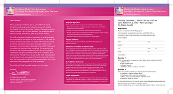 Dermik ASCDAS CME Satellite Symposium 6-page Self-Mailer Invitation