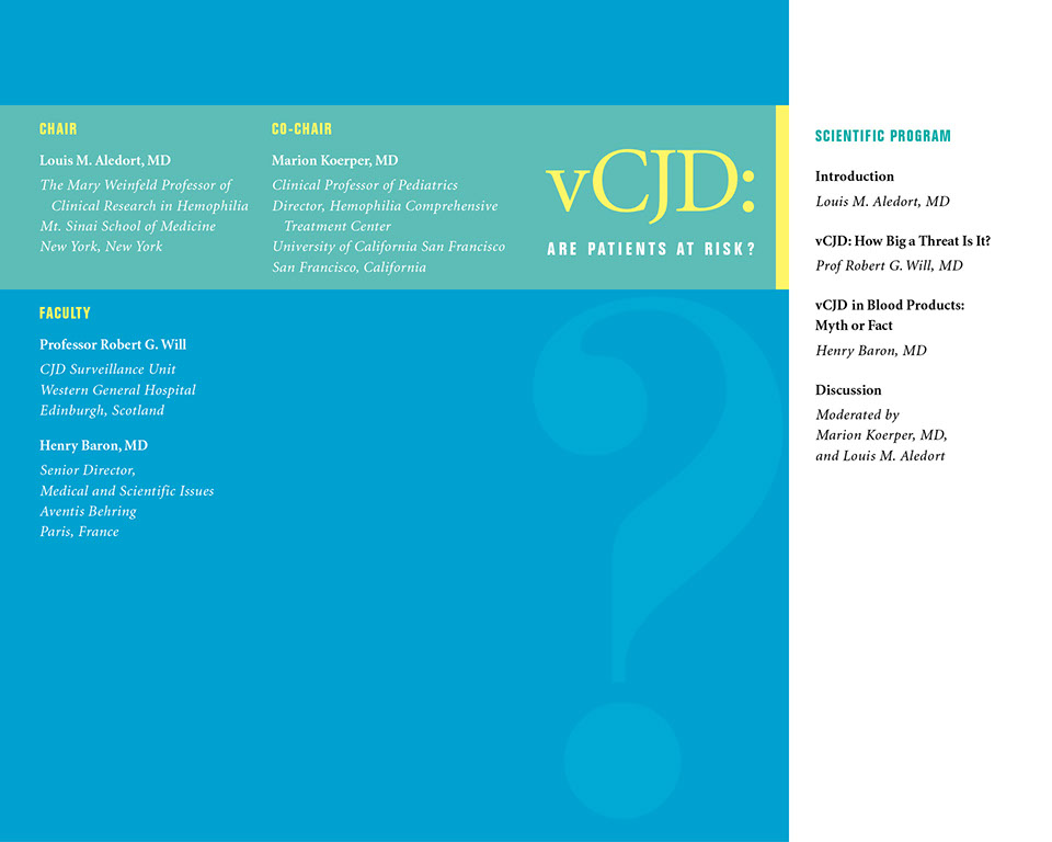 vCJD Scientific Program Invitation
