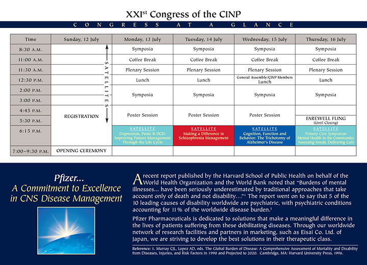 CINP Glascow Invitation and Congress Guide